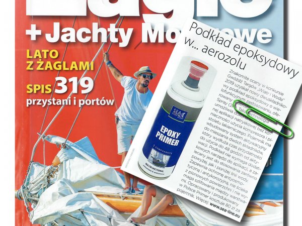 Epoxy primer in the « Żagle » water sports magazine