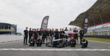 Troton supported the students in building a car for the competition