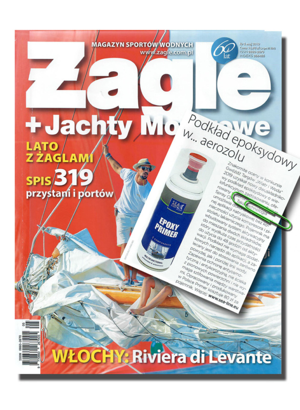 Epoxy primer in the “Żagle” water sports magazine Epoxy primer in the “Żagle” water sports magazine