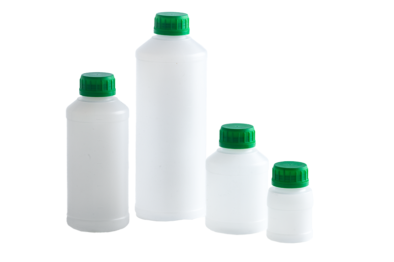 PLASTIKFLASCHE PEHD MIT SKALA UND KORKEN PLASTIKFLASCHE PEHD MIT SKALA UND KORKEN